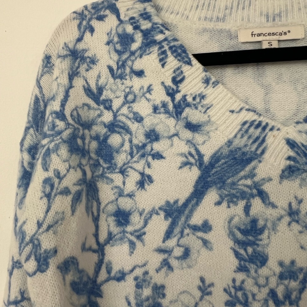 Francesca’s Bettie Postcard Print Sweatshirt - Picture 3 of 8